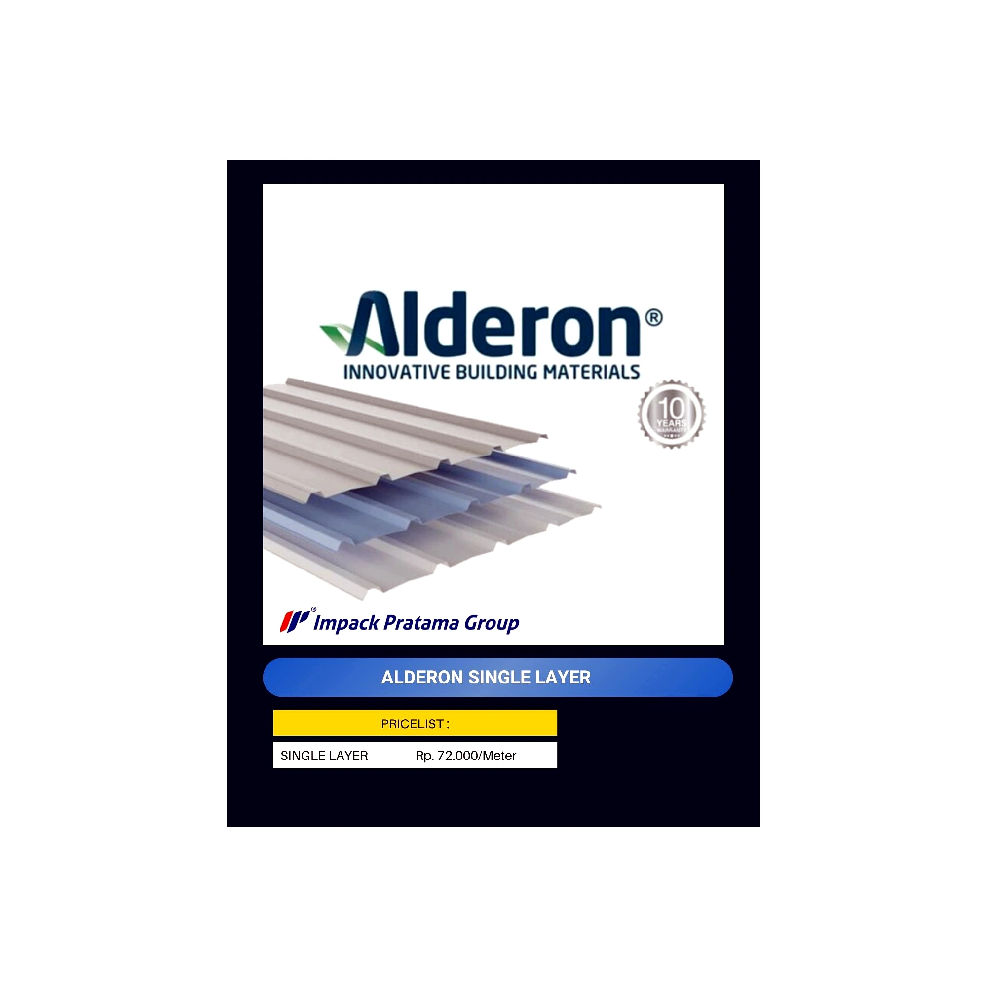 Alderon Single Layer Atap UPVC