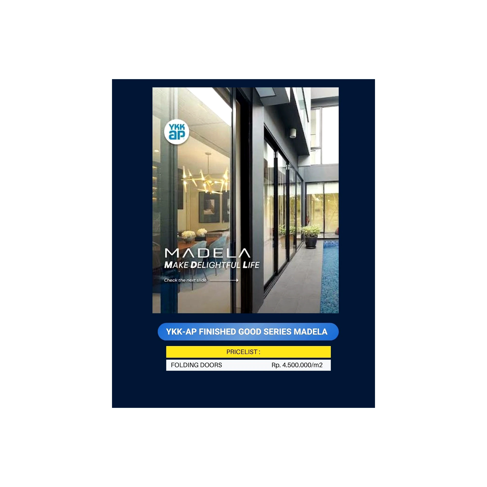 YKK-AP Finished Good Series MADELA Folding Doors