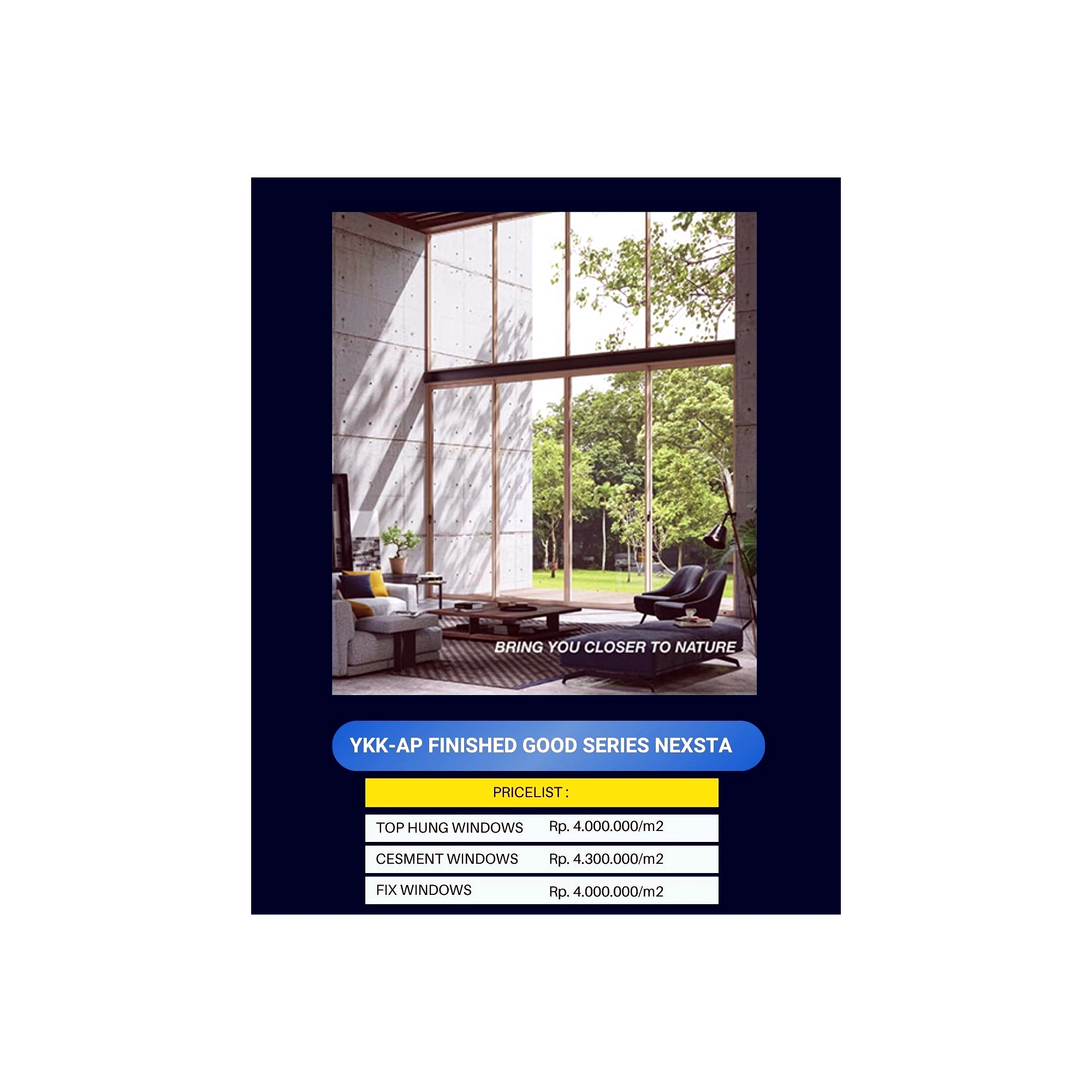 YKK-AP Finished Good Series NEXSTA Folding Doors